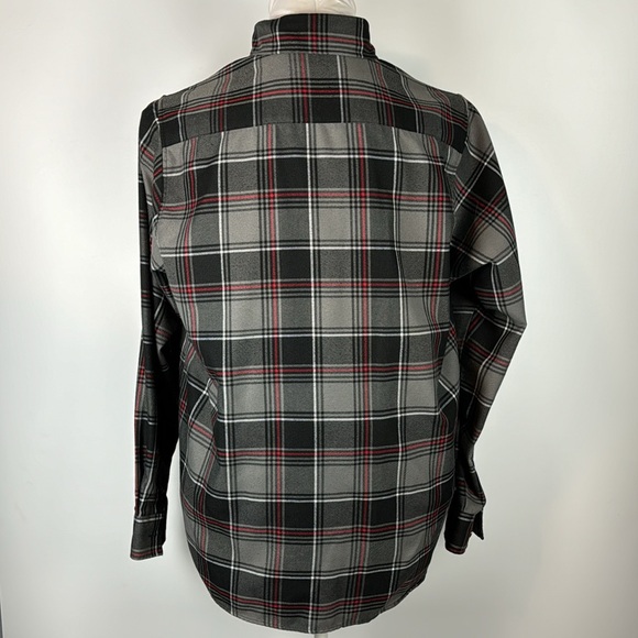 DIXXON™️ Men's Size 2X 'The Heritage' Long Sleeve Blk/Gray/Red Flannel Shirt - Picture 6 of 10